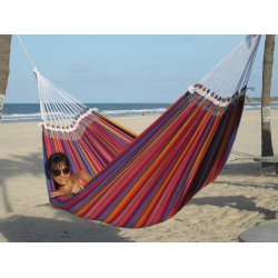 Indigo Hngekjen i Autentisk Maya Stof