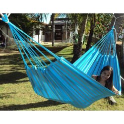 PRO Hngekje i turkis og sandgrnne striber