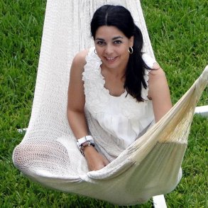 Mega hngekje - Naturhvid Mexicansk Hngekje i stort net