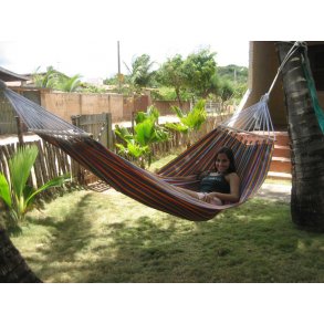 Stof hngekje med rundstokke