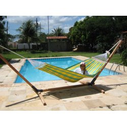 Frisk stofh&aelig;ngek&oslash;je med 80 cm bredde rundstokke