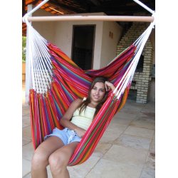 H&aelig;ngek&oslash;jestol i gylden farvemix Guatemala Textil