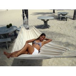 Naturhvid stofh�ngek�je Quality Single h�ngek�je