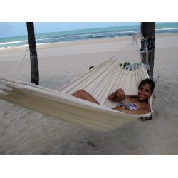 Naturhvid stofh�ngek�je Quality Single h�ngek�je