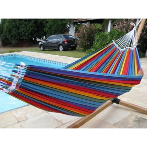 Regnbue farvet stofhængekøje - Iracema