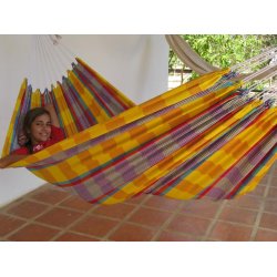 Stofhngekje i farvestrlende brasilianske farver