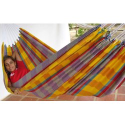 Stofhngekje i farvestrlende brasilianske farver