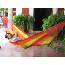 Medium hngekje i coated bomuldsnet