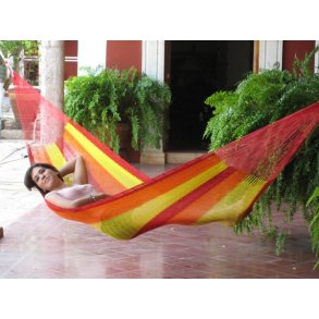 Medium hngekje i coated bomuldsnet