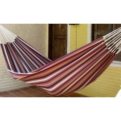 Strk stof hngekje i Vinrdt Stribet design