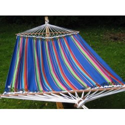 Smart hngekjen. Mexico bl stribet hngekje med 140 cm rundstokke