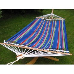 Smart hngekjen. Mexico bl stribet hngekje med 140 cm rundstokke