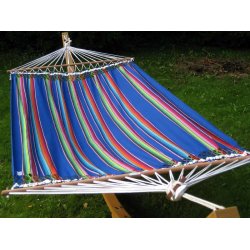 Smart hngekjen. Mexico bl stribet hngekje med 140 cm rundstokke