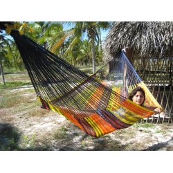 Tyk trd nethngekje K8 - hndvvet med en tyk snor