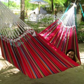 Stofhngekje i Mexico Rosa stribet. Remanso style